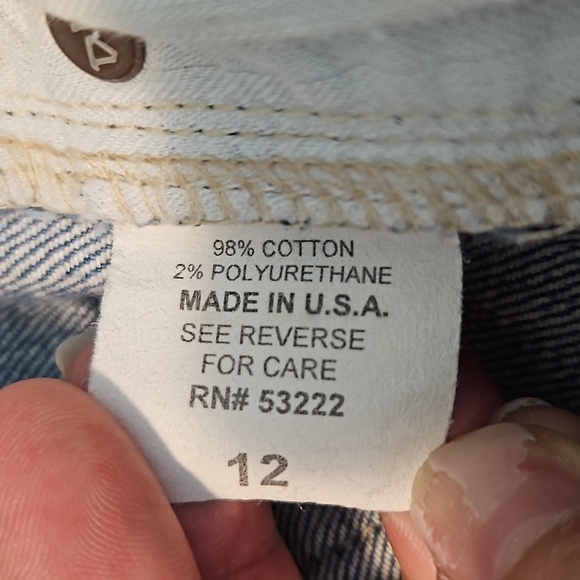 David Kahn Denim Distressed Straight Leg Jeans Size 12 - Picture 7 of 7